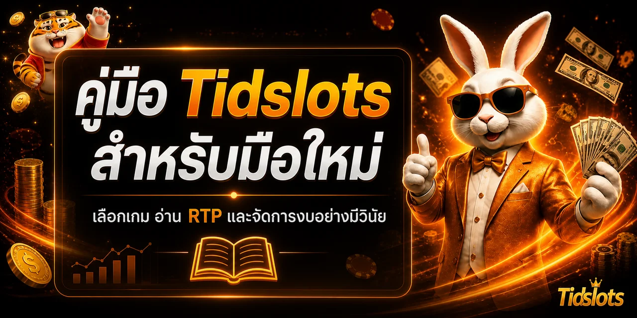 Tidslots คู่มือมือใหม่ | เลือกเกม อ่าน RTP วางงบ